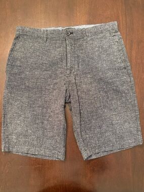 Banana Republic Factory Charcoal Gray Flat-Front Men's Shorts, size 32